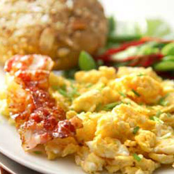 Cheesy Chive Scrambled Eggs