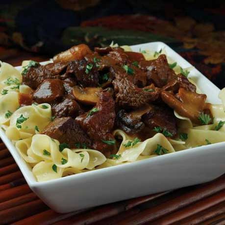 Apple-Mushroom Slow Cooker Swiss Steak