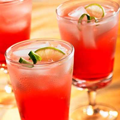 Cranberry Lime Sparkler