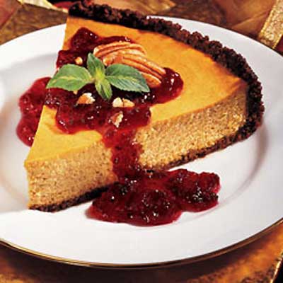 Cranberry Pumpkin Cheesecake