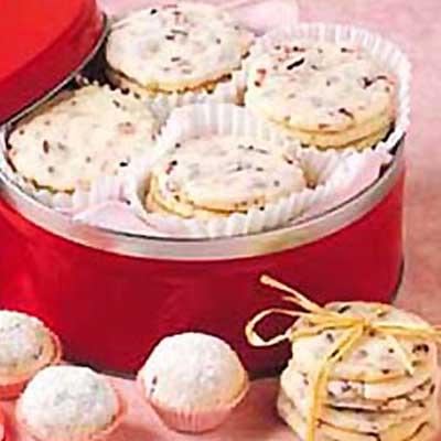 Cranberry Shortbread Cookies