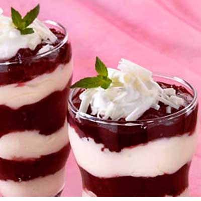 Cranberry White Chocolate Parfaits