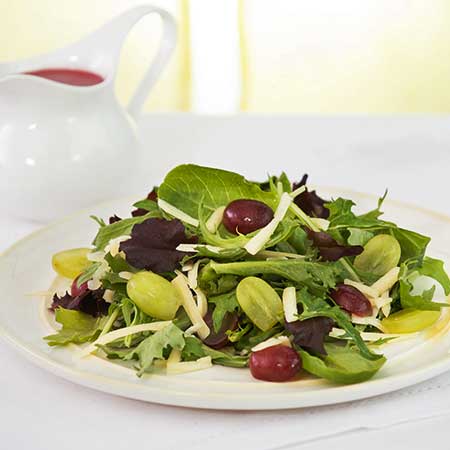 Grape and Cheddar Salad with Grape Yogurt Dressing