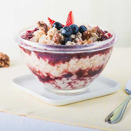 Grape and Walnut Breakfast Bowl