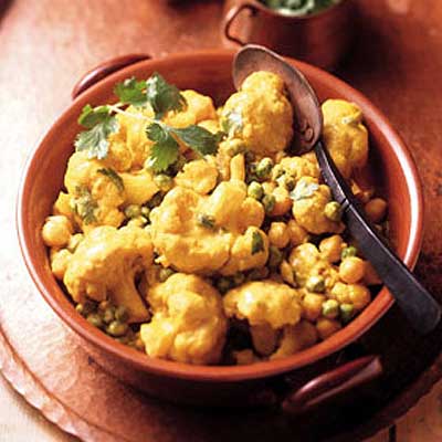 Indian-Spiced Vegetables with Sour Cream