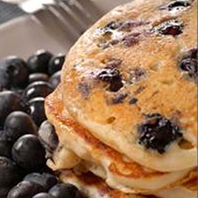 Low Fat Blueberry Pancakes