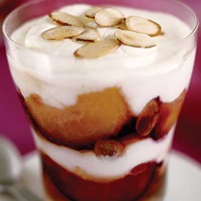 Maple-Ricotta Parfaits with Almonds & Plums