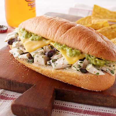 Mexican Chicken Torta Sandwiches