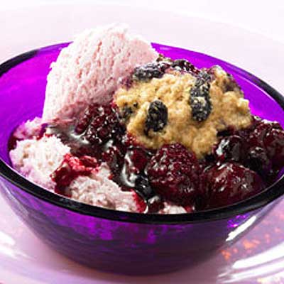 Mixed Berry Raisin Cobbler