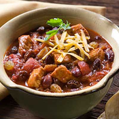 Quick Chicken Picadillo Chili