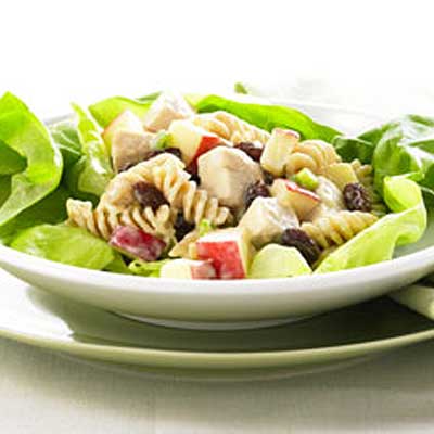 Raisin and Apple Chicken Pasta Salad