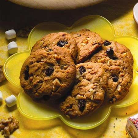 Raisin Nut Spice Cookies