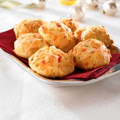 Red Pepper Asiago Gougere Bites