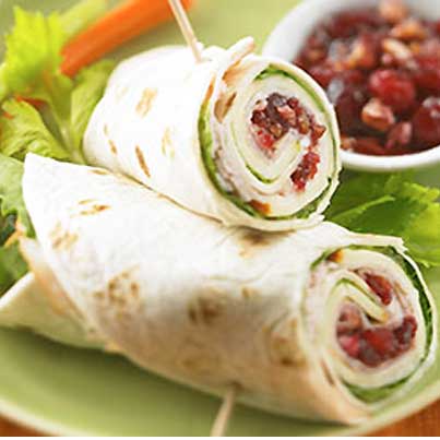 Turkey Cranberry Roll-Ups