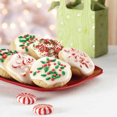 Vanilla Glazed Snow Cookies