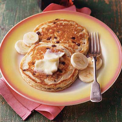 Banana-Chocolate Chip Pancakes