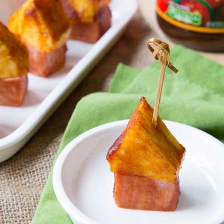 BBQ Glazed Pineapple Ham