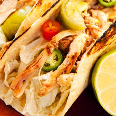 Chicken Tacos with Charred Salsa