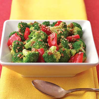 Broccoli & Peppers in Browned Butter