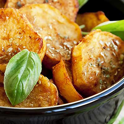 Orange and Ginger Glazed Sweet Potatoes