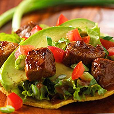 Citrus Pork Tostadas