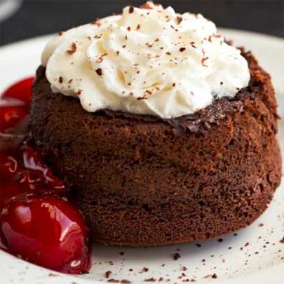 Molten Black Forest Cake