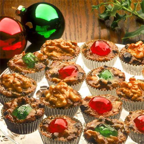 Jeweled Fruitcake Cups