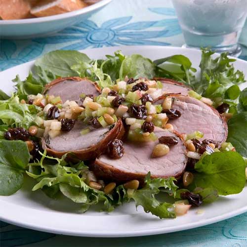 Pork Tenderloin Salad with Fresh Relish