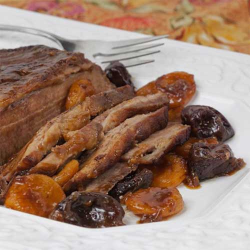 Beef Brisket with Prunes and Apricots