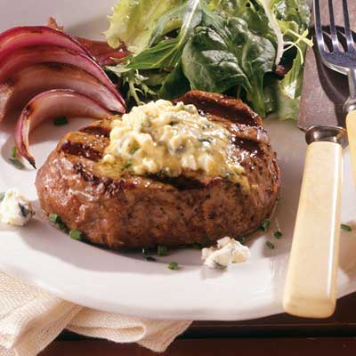 Beef Tenderloin with Blue Cheese