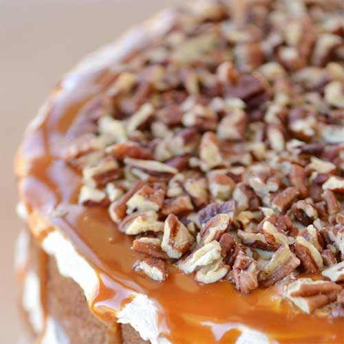 Caramel Pecan Carrot Cake