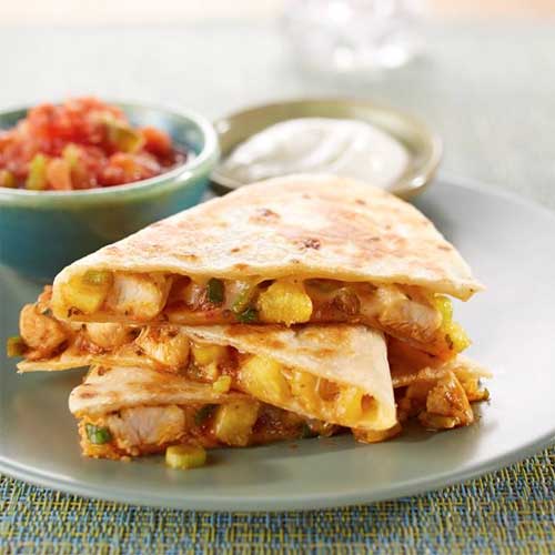 Pineapple Chicken Quesadillas