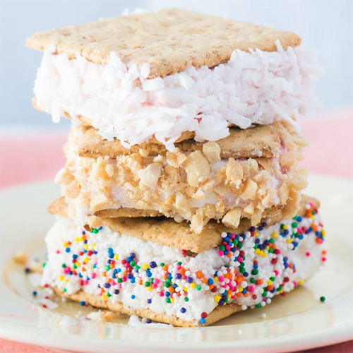 Strawberry Ice Cream Sandwiches