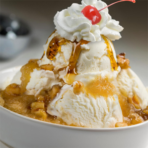 Warm Apple Pie Sundae