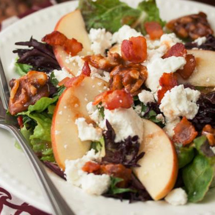 Apple, Bacon and Goat Cheese Salad