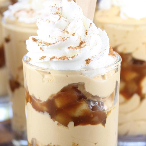 Caramel Apple Cheesecake Shooters