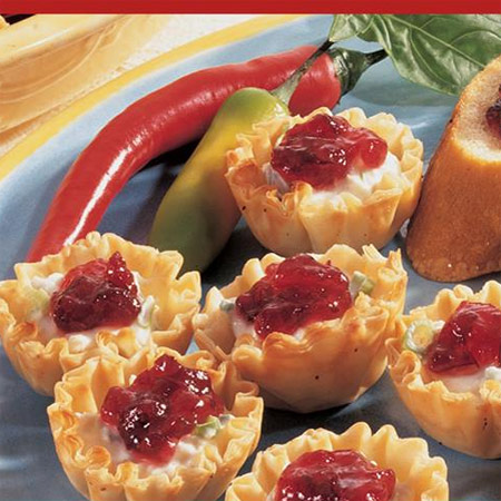 Cranberry, Crab Meat and Cream Cheese Appetizers