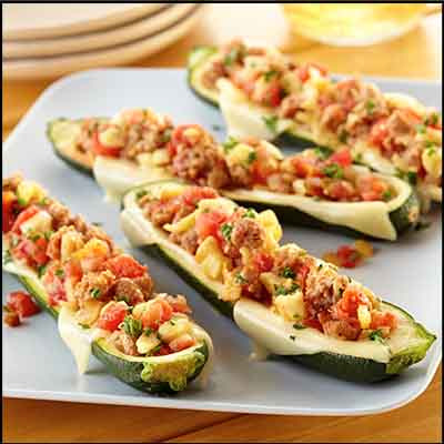 Spicy Italian Sausage Zucchini Boats - FarmerOwned