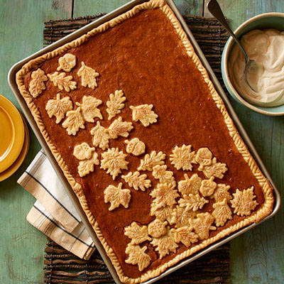 Pumpkin Sheet Pan Pie