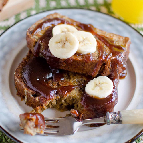 Apple Butter Banana Bread French Toast