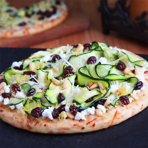 Zucchini Ribbons Pizza