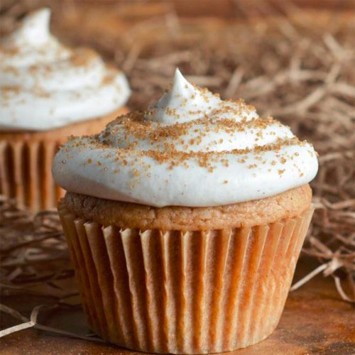 Spice Cupcakes with Cinnamon Cream Cheese Frosting