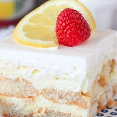 No Bake Lemon Shortcake Icebox Cake