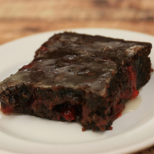 Cherry & Chocolate Lava Brownies