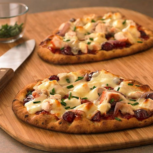 BBQ Turkey Flatbread Pizza