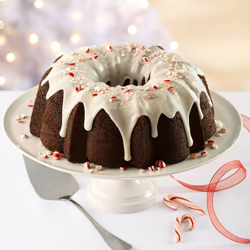 Fudgy Peppermint Cake