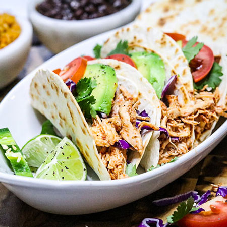 Honey Chipotle Chicken Tacos