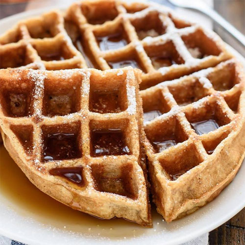 Apple Sauce Whole Wheat Waffles