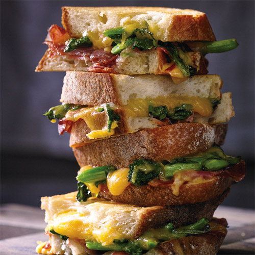 Grilled Cheese with Coppa and Broccoli Rabe