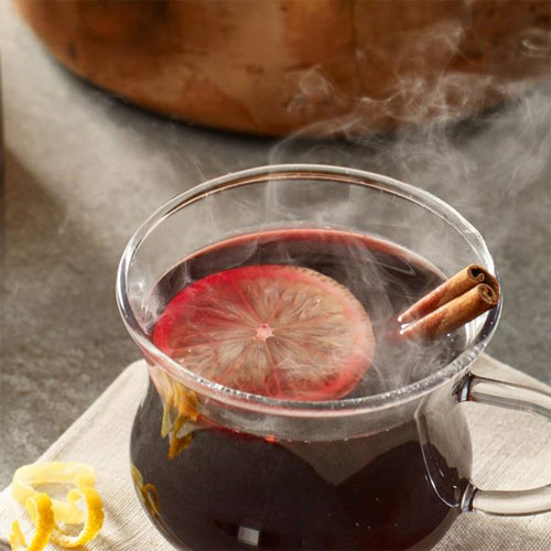 Heart Warmer  Mulled Cranberry Lemon Wine